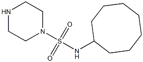 N-cyclooctylpiperazine-1-sulfonamide Structure