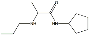 N-cyclopentyl-2-(propylamino)propanamide 구조식 이미지