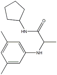 N-cyclopentyl-2-[(3,5-dimethylphenyl)amino]propanamide 구조식 이미지