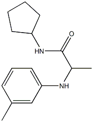 N-cyclopentyl-2-[(3-methylphenyl)amino]propanamide Structure