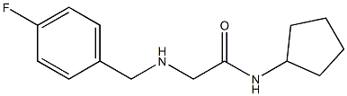 N-cyclopentyl-2-{[(4-fluorophenyl)methyl]amino}acetamide 구조식 이미지