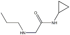 N-cyclopropyl-2-(propylamino)acetamide 구조식 이미지