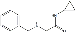 N-cyclopropyl-2-[(1-phenylethyl)amino]acetamide Structure