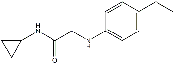 N-cyclopropyl-2-[(4-ethylphenyl)amino]acetamide 구조식 이미지