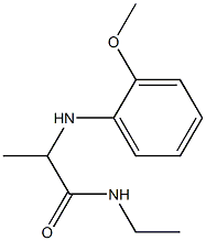 N-ethyl-2-[(2-methoxyphenyl)amino]propanamide 구조식 이미지