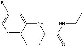 N-ethyl-2-[(5-fluoro-2-methylphenyl)amino]propanamide 구조식 이미지