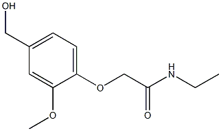 N-ethyl-2-[4-(hydroxymethyl)-2-methoxyphenoxy]acetamide 구조식 이미지