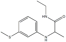 N-ethyl-2-{[3-(methylsulfanyl)phenyl]amino}propanamide 구조식 이미지