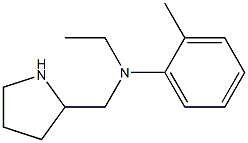 N-ethyl-2-methyl-N-(pyrrolidin-2-ylmethyl)aniline 구조식 이미지