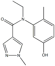 N-ethyl-N-(5-hydroxy-2-methylphenyl)-1-methyl-1H-pyrazole-4-carboxamide Structure