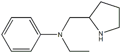 N-ethyl-N-(pyrrolidin-2-ylmethyl)aniline 구조식 이미지