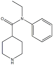 N-ethyl-N-phenylpiperidine-4-carboxamide 구조식 이미지