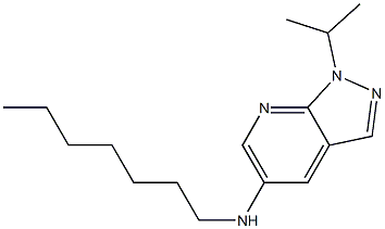 N-heptyl-1-(propan-2-yl)-1H-pyrazolo[3,4-b]pyridin-5-amine Structure