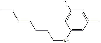 N-heptyl-3,5-dimethylaniline 구조식 이미지