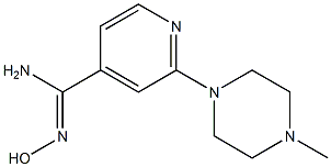 N'-hydroxy-2-(4-methylpiperazin-1-yl)pyridine-4-carboximidamide 구조식 이미지