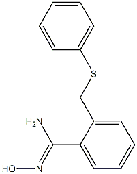 N'-hydroxy-2-[(phenylsulfanyl)methyl]benzene-1-carboximidamide Structure