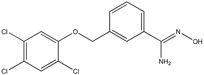 N'-hydroxy-3-(2,4,5-trichlorophenoxymethyl)benzene-1-carboximidamide Structure