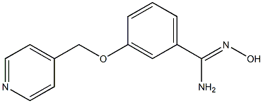 N'-hydroxy-3-(pyridin-4-ylmethoxy)benzenecarboximidamide Structure