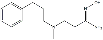 N'-hydroxy-3-[methyl(3-phenylpropyl)amino]propanimidamide 구조식 이미지