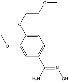 N'-hydroxy-3-methoxy-4-(2-methoxyethoxy)benzenecarboximidamide Structure