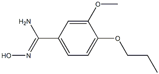 N'-hydroxy-3-methoxy-4-propoxybenzenecarboximidamide 구조식 이미지