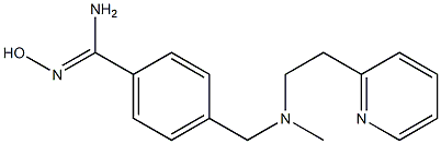 N'-hydroxy-4-({methyl[2-(pyridin-2-yl)ethyl]amino}methyl)benzene-1-carboximidamide Structure