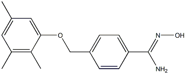 N'-hydroxy-4-(2,3,5-trimethylphenoxymethyl)benzene-1-carboximidamide Structure