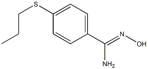 N'-hydroxy-4-(propylsulfanyl)benzene-1-carboximidamide Structure