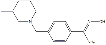 N'-hydroxy-4-[(3-methylpiperidin-1-yl)methyl]benzenecarboximidamide 구조식 이미지