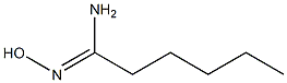 N'-hydroxyhexanimidamide 구조식 이미지