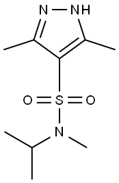 N-isopropyl-N,3,5-trimethyl-1H-pyrazole-4-sulfonamide Structure