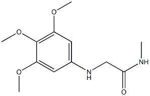 N-methyl-2-[(3,4,5-trimethoxyphenyl)amino]acetamide Structure