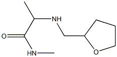 N-methyl-2-[(oxolan-2-ylmethyl)amino]propanamide Structure
