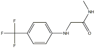 N-methyl-2-{[4-(trifluoromethyl)phenyl]amino}acetamide 구조식 이미지