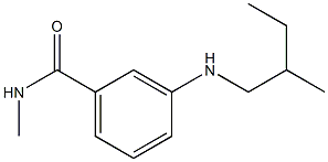 N-methyl-3-[(2-methylbutyl)amino]benzamide Structure