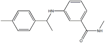 N-methyl-3-{[1-(4-methylphenyl)ethyl]amino}benzamide 구조식 이미지