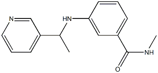 N-methyl-3-{[1-(pyridin-3-yl)ethyl]amino}benzamide 구조식 이미지