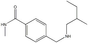 N-methyl-4-{[(2-methylbutyl)amino]methyl}benzamide 구조식 이미지