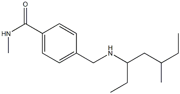 N-methyl-4-{[(5-methylheptan-3-yl)amino]methyl}benzamide Structure