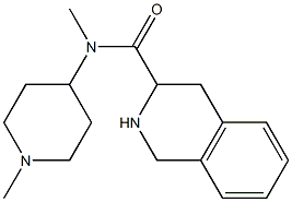 N-methyl-N-(1-methylpiperidin-4-yl)-1,2,3,4-tetrahydroisoquinoline-3-carboxamide Structure