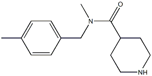 N-methyl-N-[(4-methylphenyl)methyl]piperidine-4-carboxamide 구조식 이미지