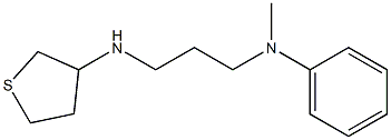 N-methyl-N-[3-(thiolan-3-ylamino)propyl]aniline Structure