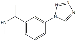 N-methyl-N-{1-[3-(1H-tetrazol-1-yl)phenyl]ethyl}amine 구조식 이미지