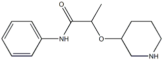 N-phenyl-2-(piperidin-3-yloxy)propanamide Structure