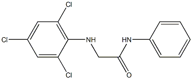 N-phenyl-2-[(2,4,6-trichlorophenyl)amino]acetamide Structure