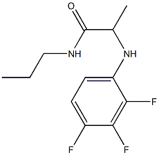 N-propyl-2-[(2,3,4-trifluorophenyl)amino]propanamide 구조식 이미지