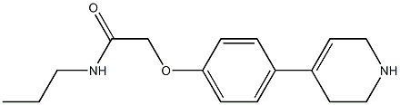 N-propyl-2-[4-(1,2,3,6-tetrahydropyridin-4-yl)phenoxy]acetamide Structure