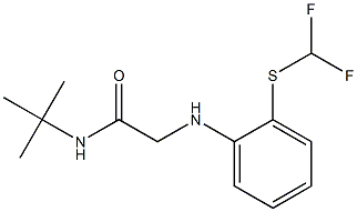 N-tert-butyl-2-({2-[(difluoromethyl)sulfanyl]phenyl}amino)acetamide Structure