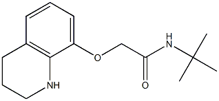 N-tert-butyl-2-(1,2,3,4-tetrahydroquinolin-8-yloxy)acetamide Structure