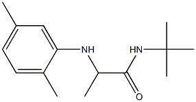 N-tert-butyl-2-[(2,5-dimethylphenyl)amino]propanamide Structure